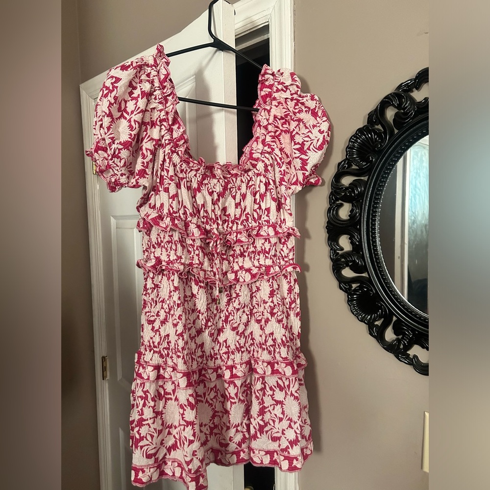 SAYLOR Pink and White Floral Dress